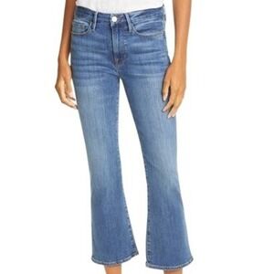 FRAME Le Crop Mini Boot Jeans Gratitude Wash Organic Cotton Size 29